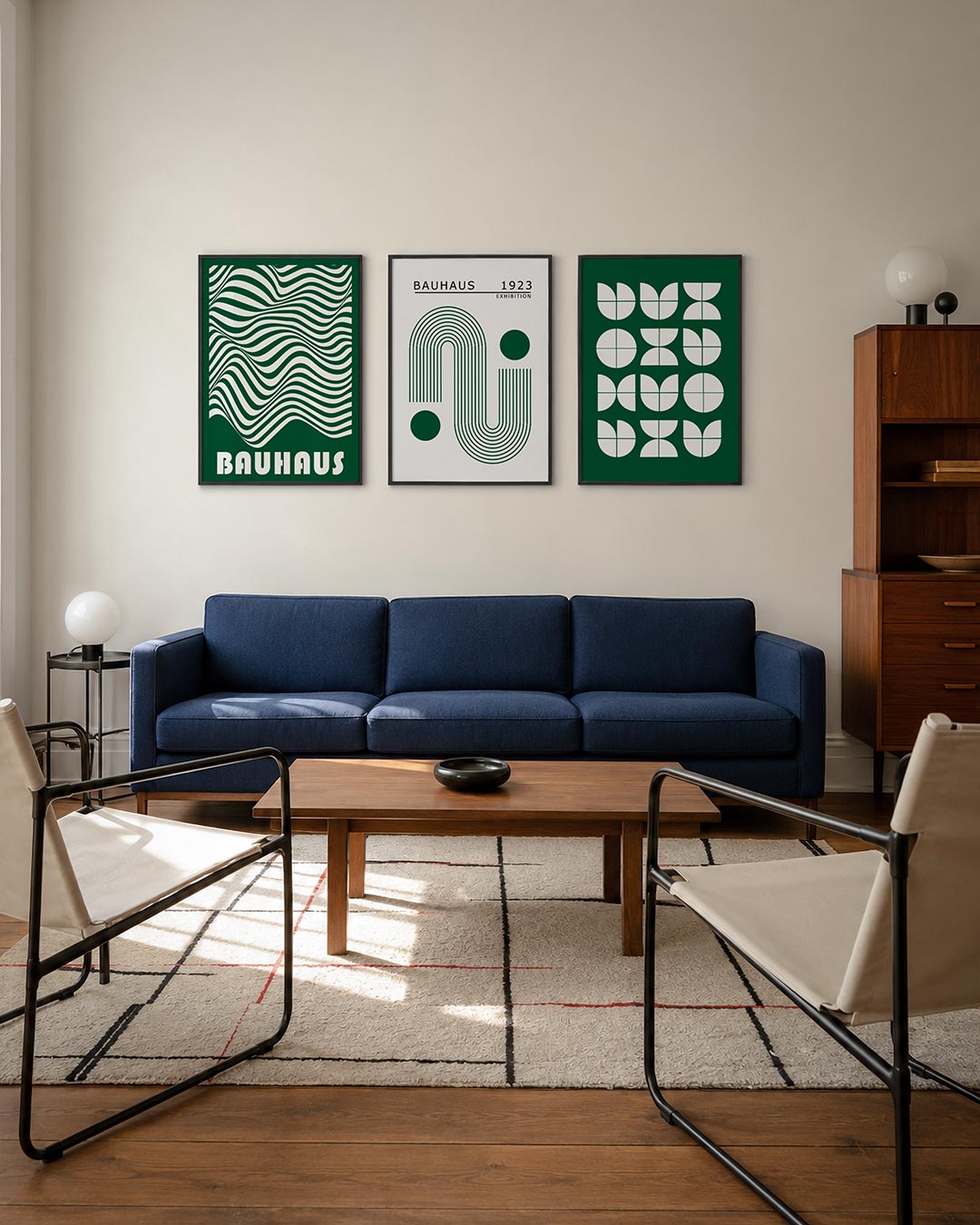 Golvend lijnenspel Posterset