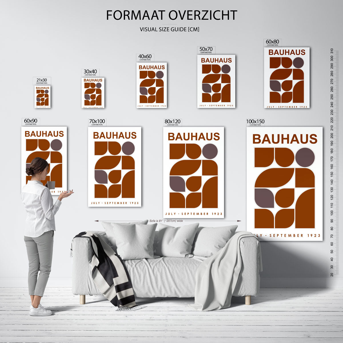 Vormritme en kleur Poster