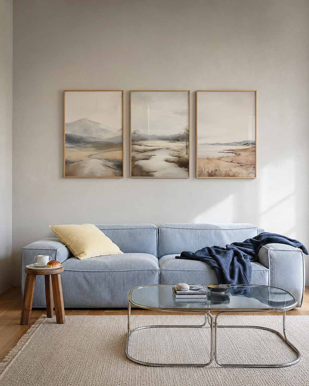 Zachte landschapstonen Posterset