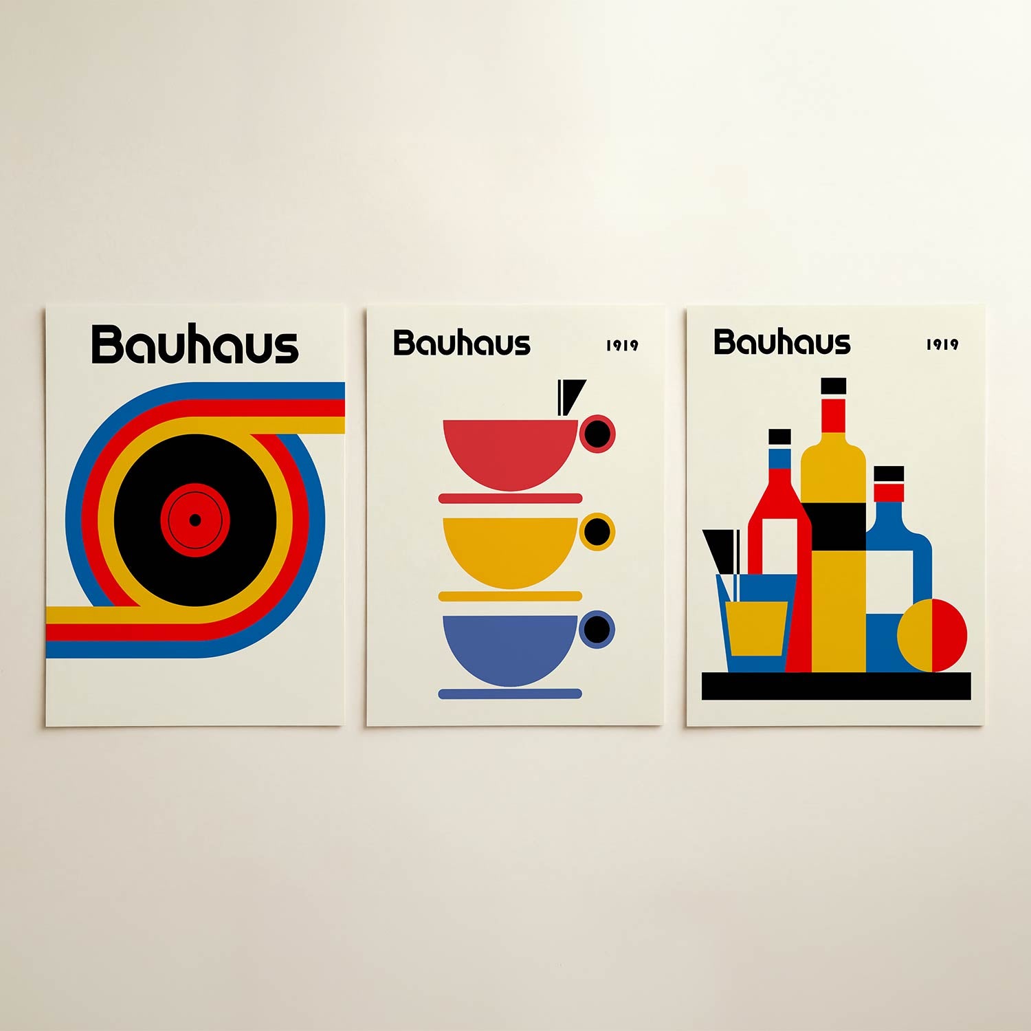Kleurrijke cirkelpatronen Posterset