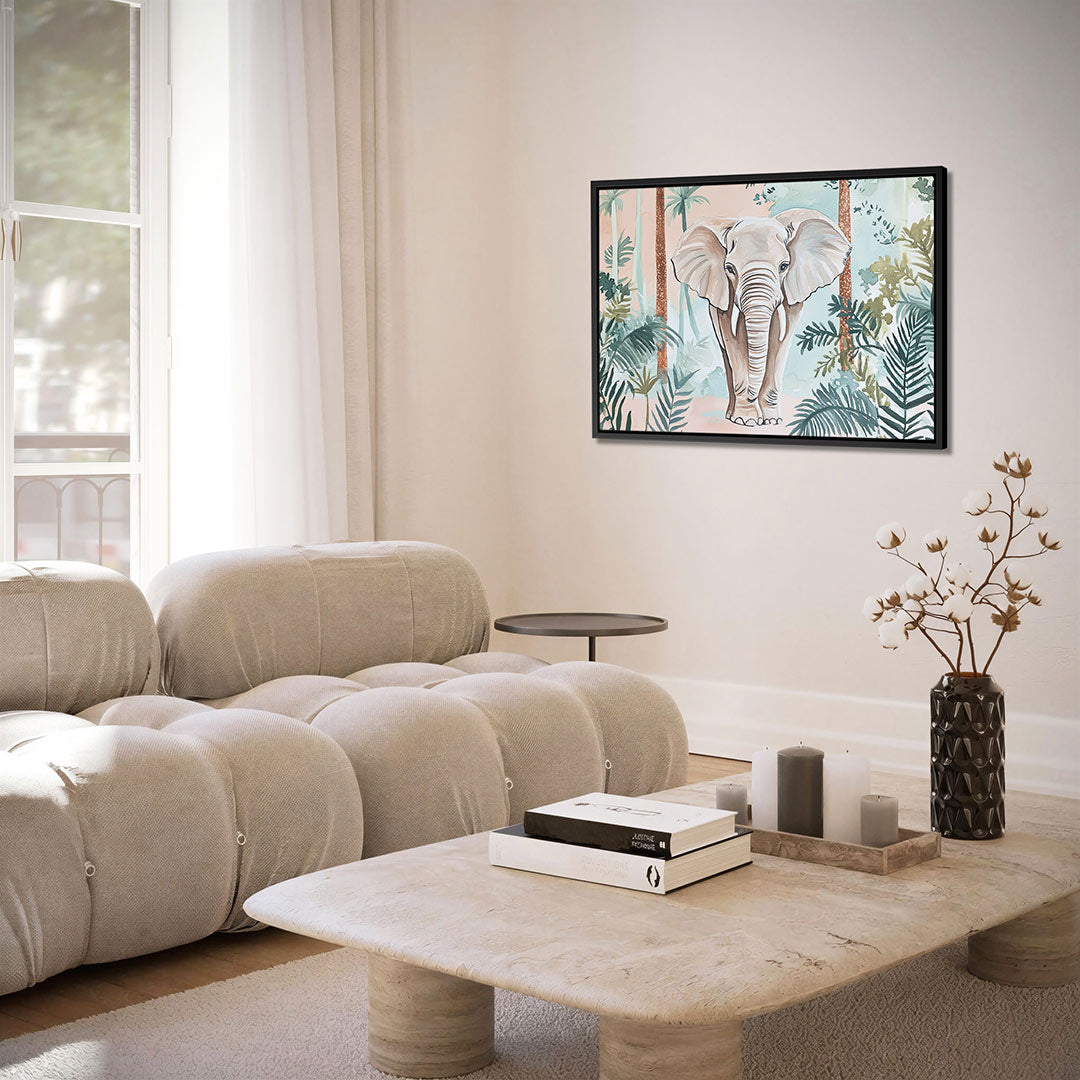 Olifant in jungle Kunstwerk