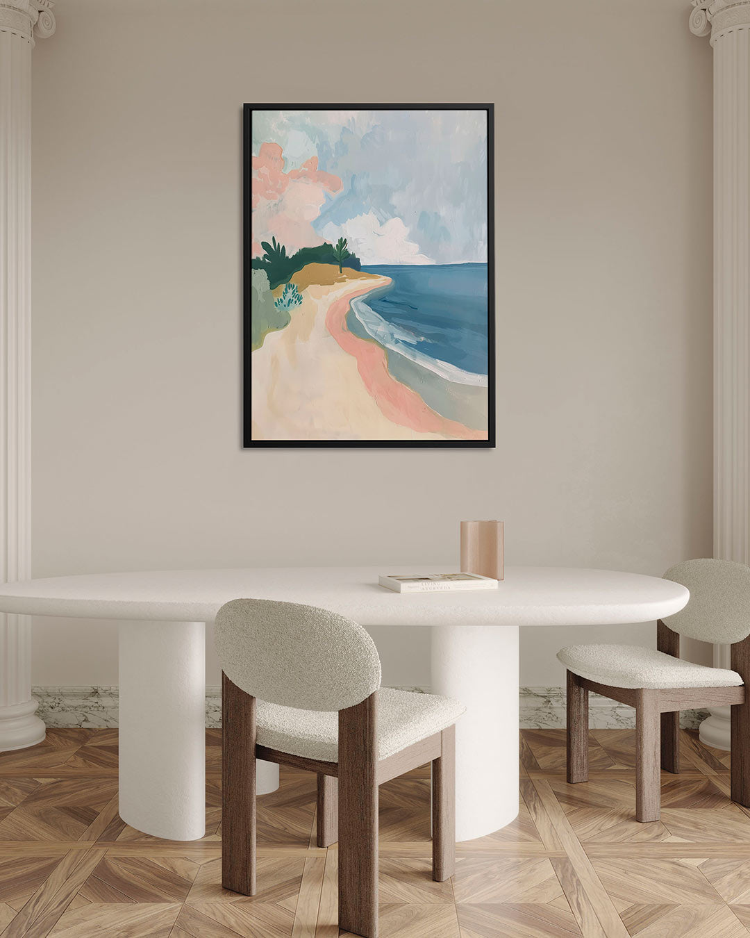 Zomerse kustlijn Kunstwerk