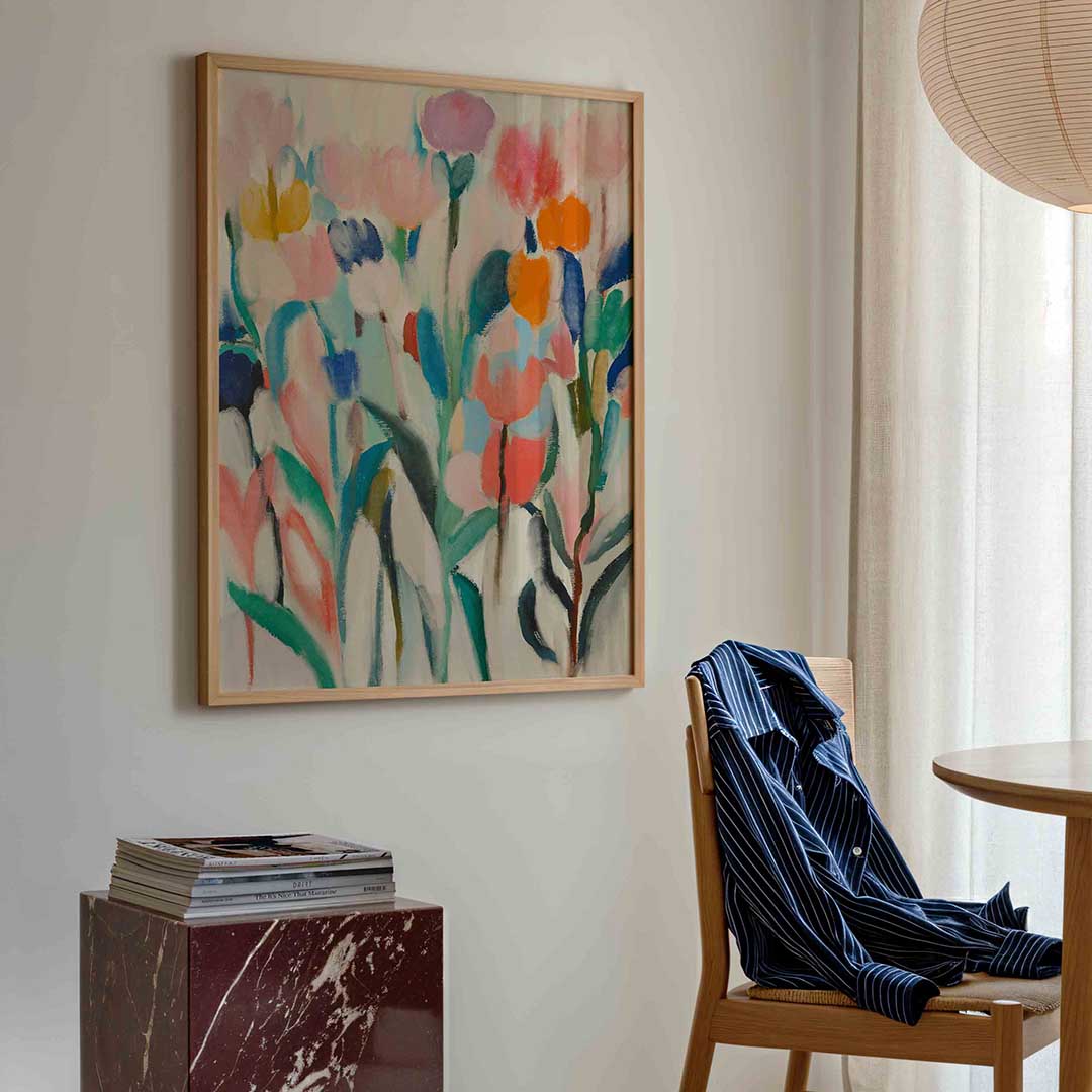 Bloemen in zachte tinten Poster