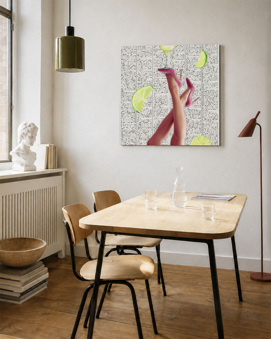 Vrolijke schoenen Kunstwerk