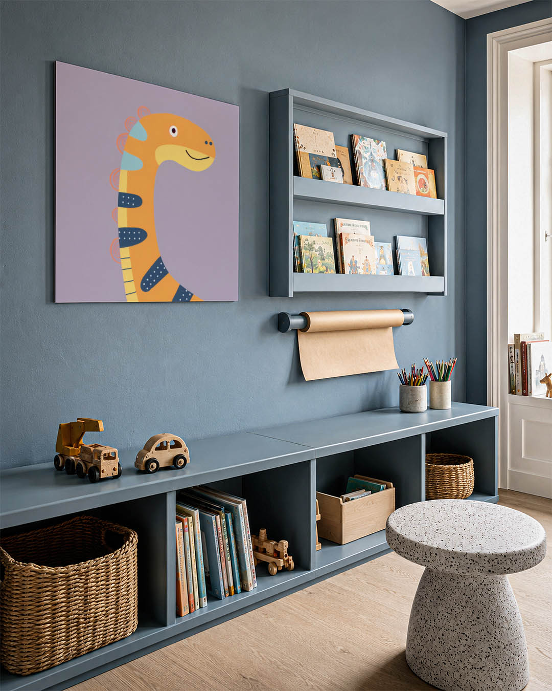 Vrolijke dinosaurus Kunstwerk
