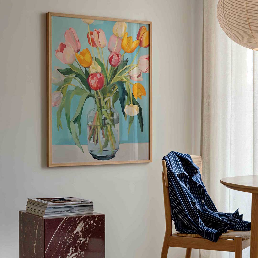 Tulpen in vaas Poster