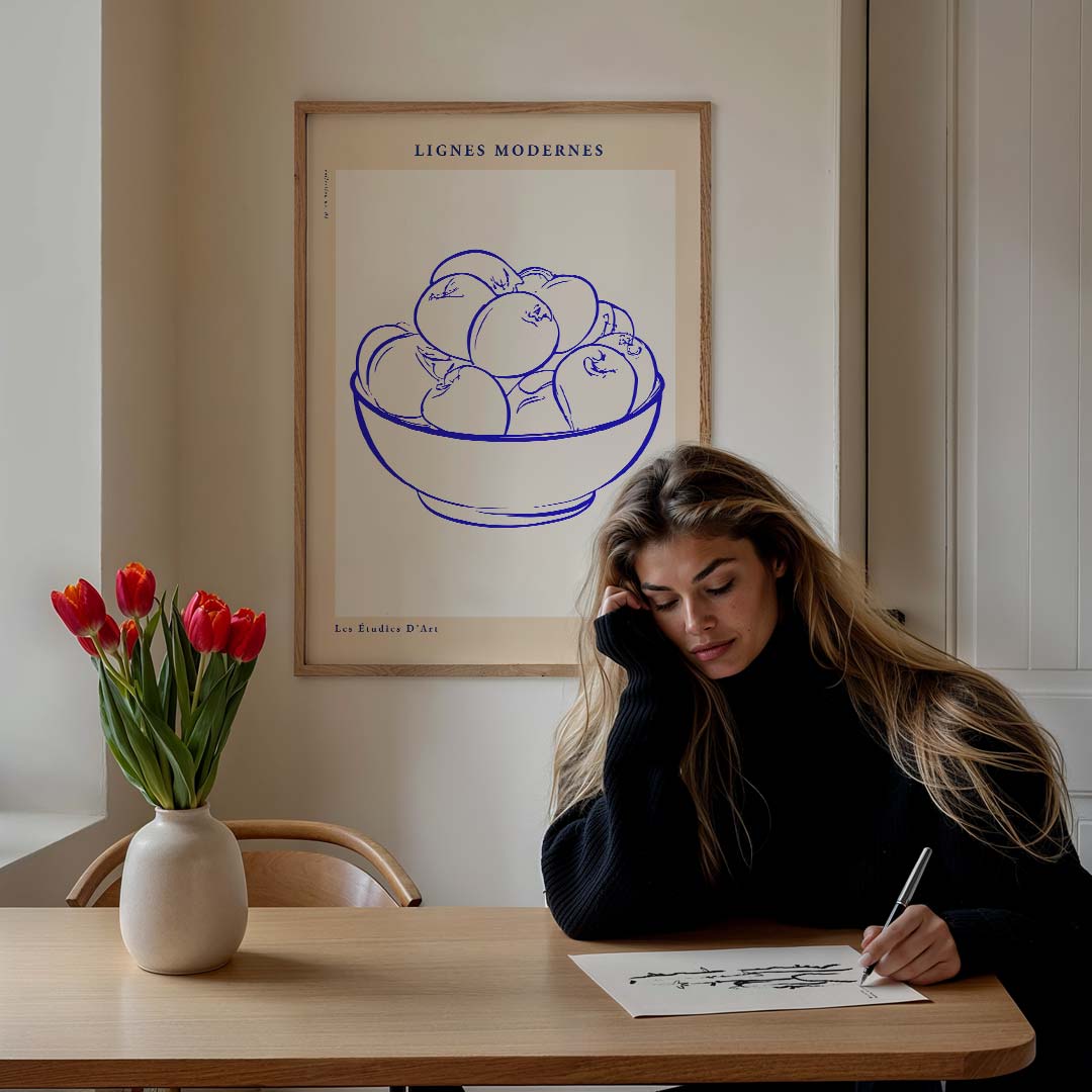 Moderne Lijnen Kunstposter-WallArtistic
