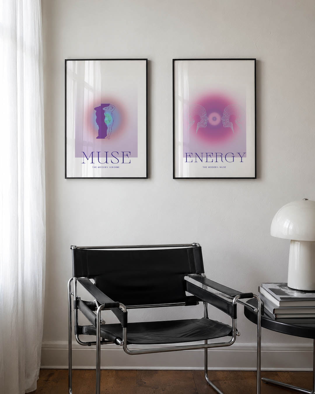Kleurrijke silhouetten Posterset