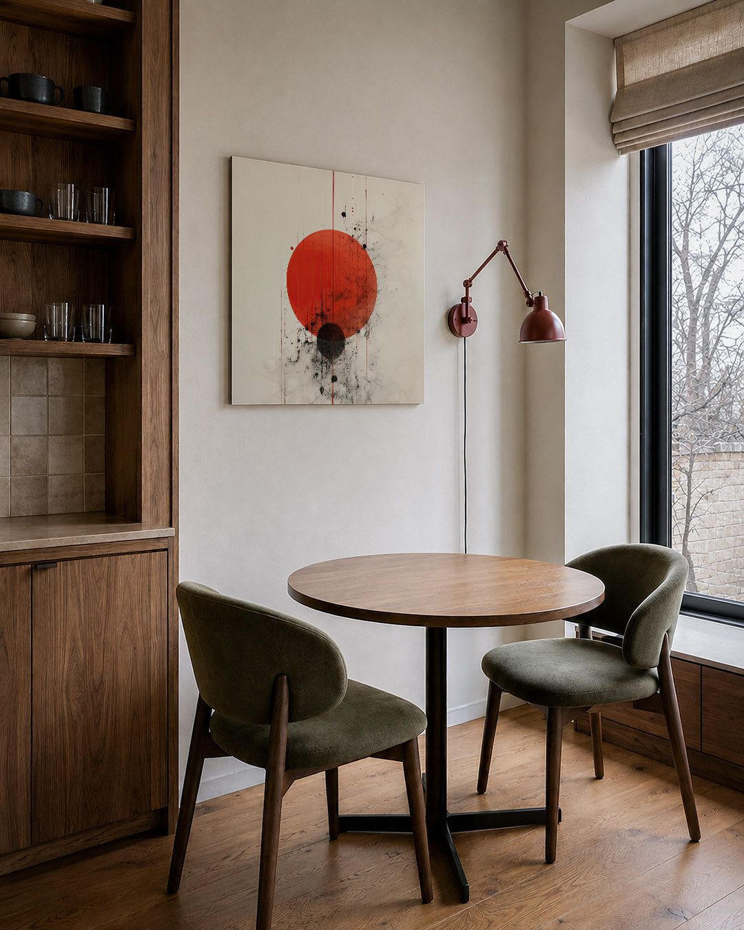 Geometrische cirkelcompositie Kunstwerk