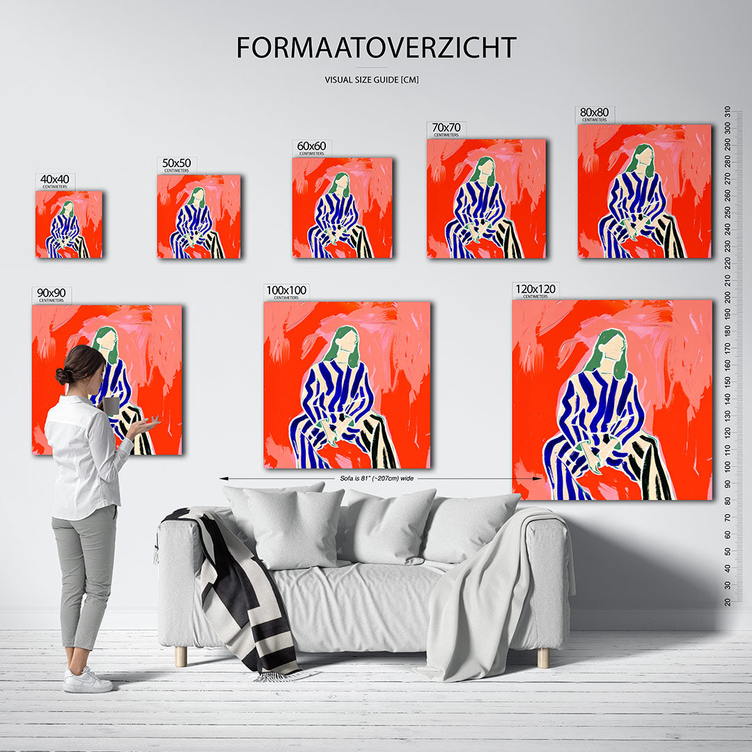 Dynamische strepen Kunstwerk