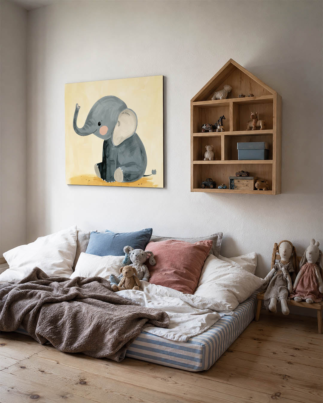 Schattige olifant illustratie Kunstwerk