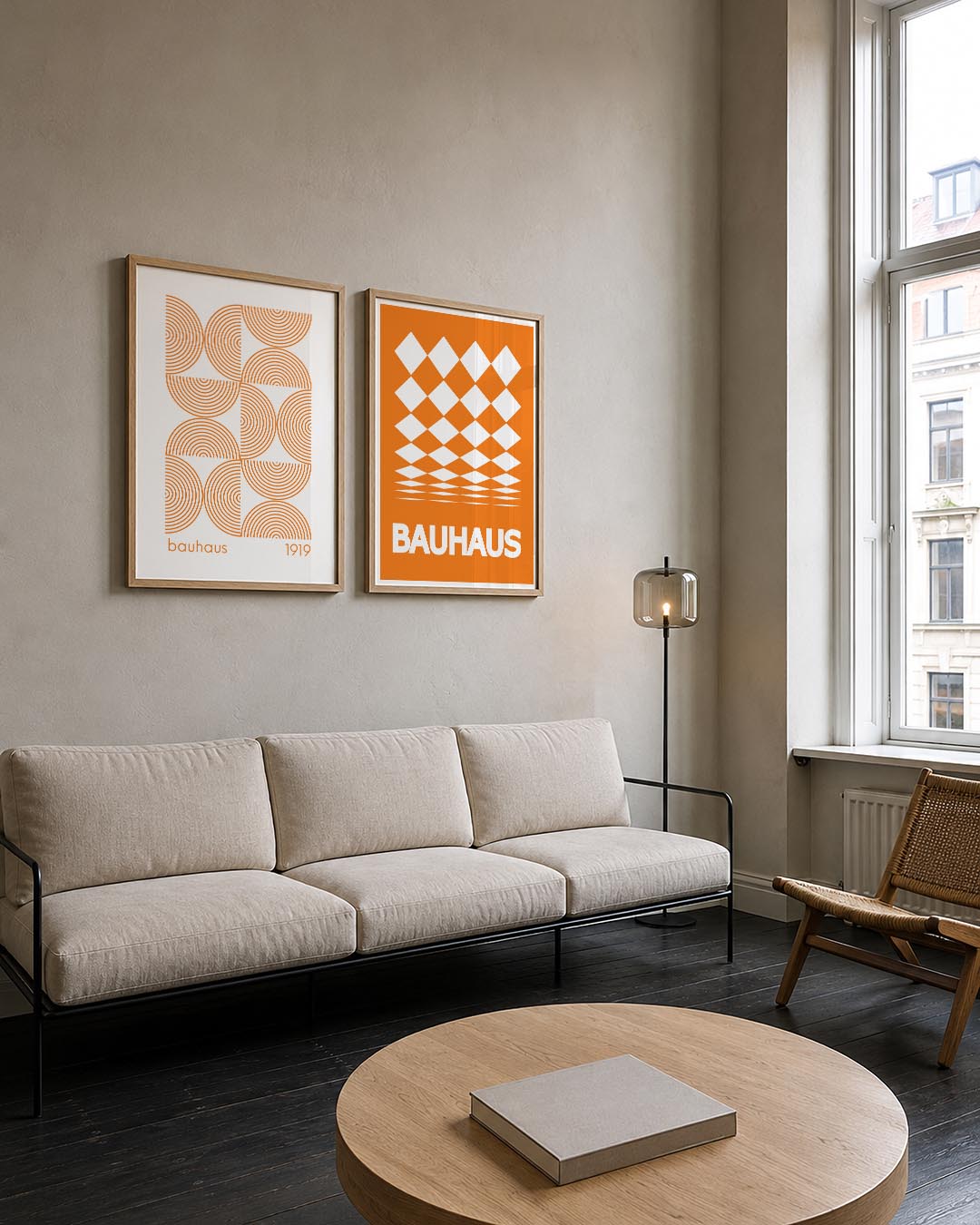 Cirkelritme en lijnen Posterset