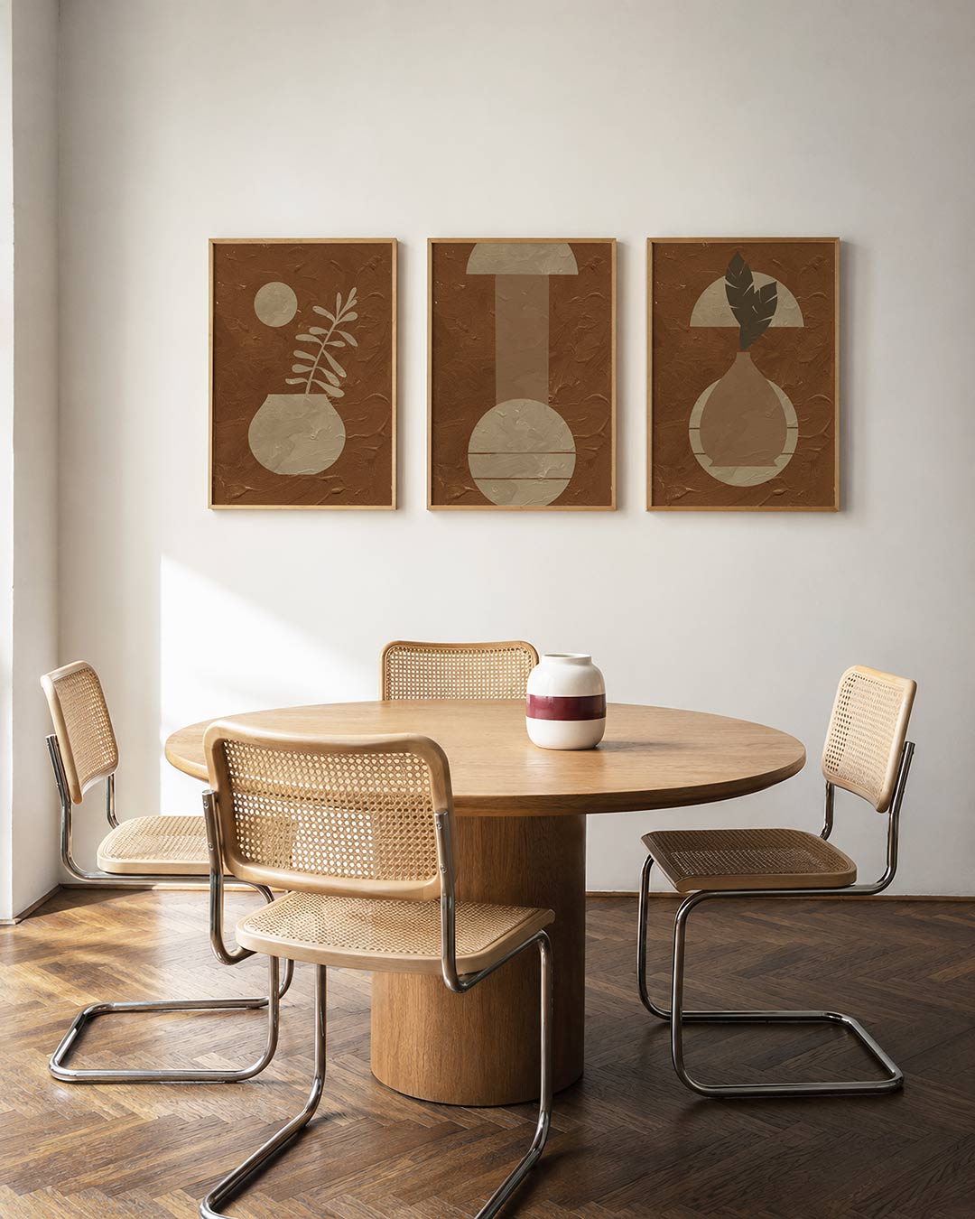 Organische vormen Posterset