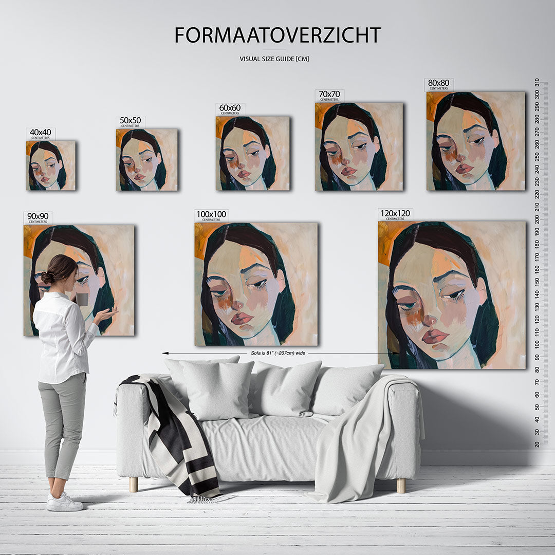 Portretstudie Kunstwerk