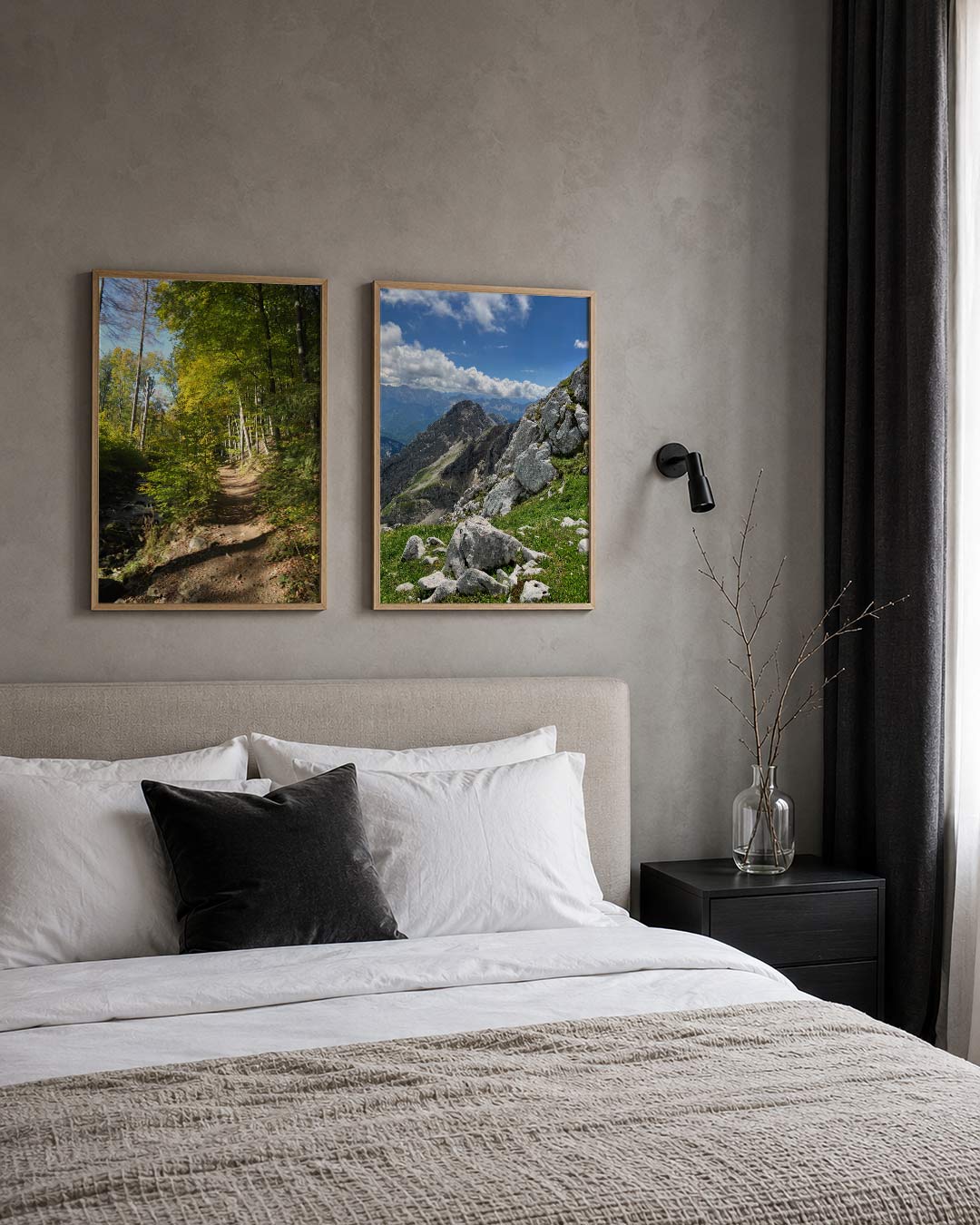 Boswandeling lichtspel Posterset