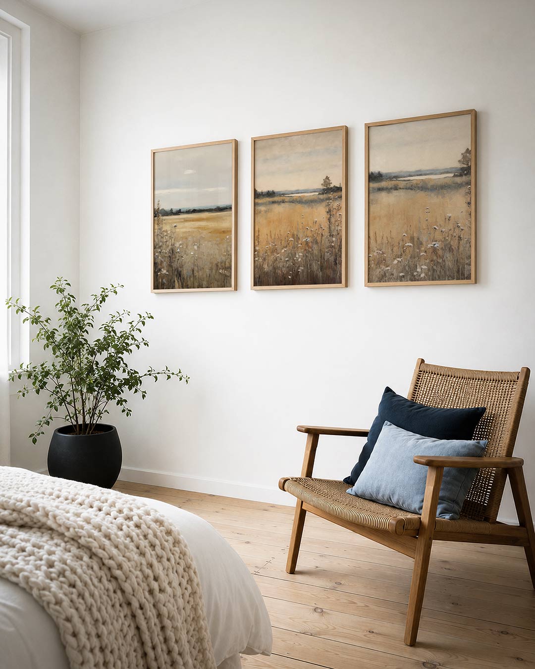 Rustige landschapstonen Posterset