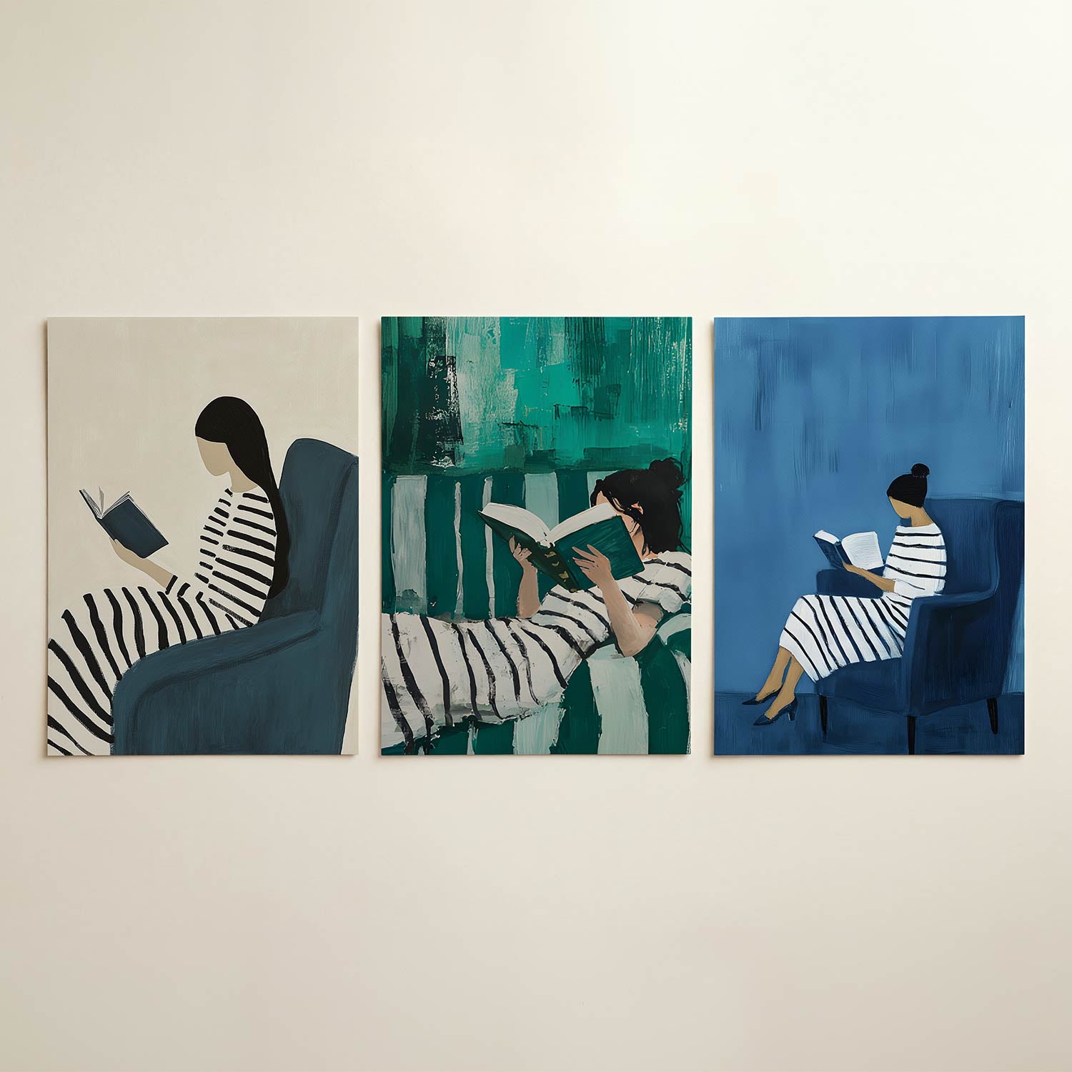 Gestreepte rust Posterset