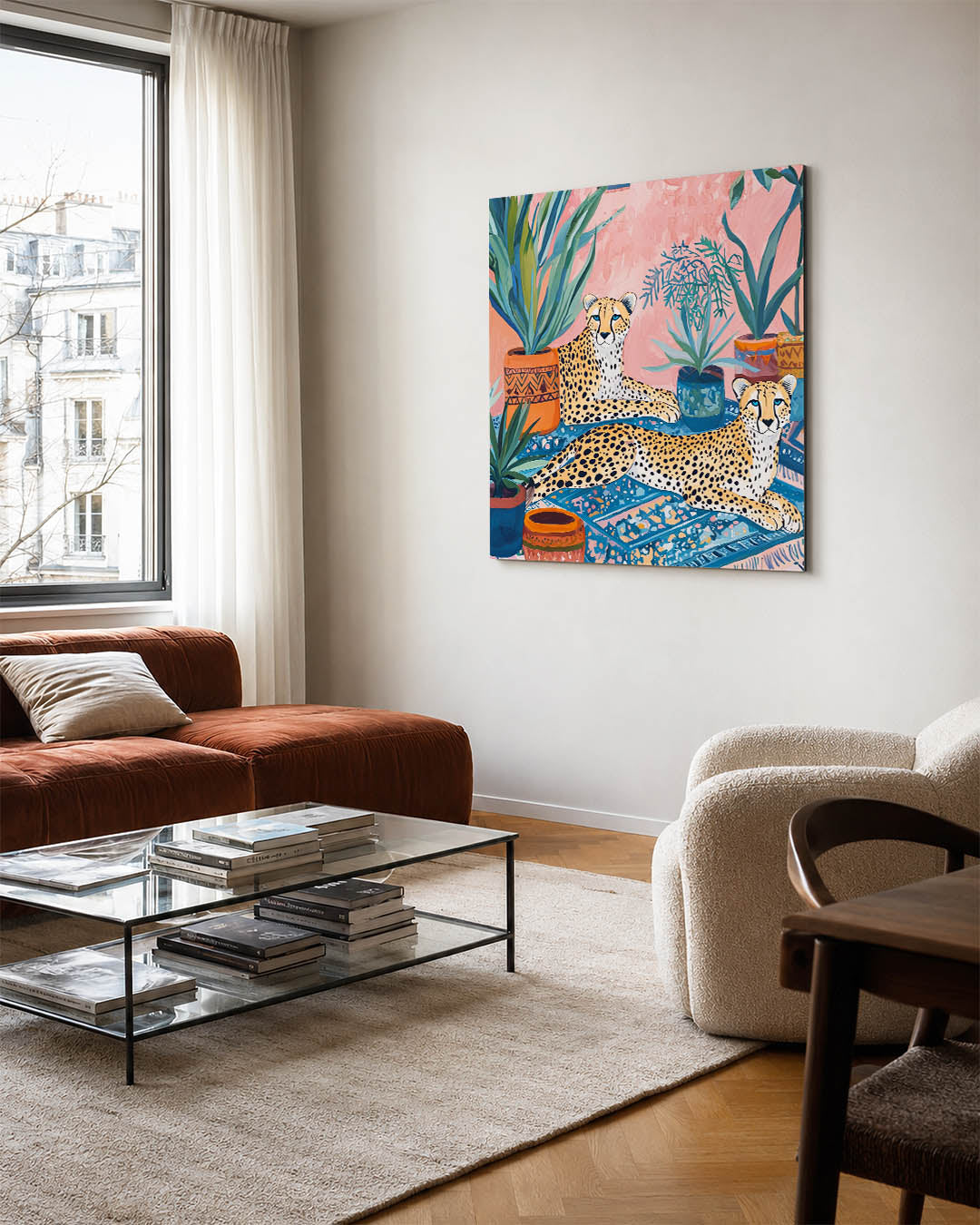 Exotische dieren en planten Kunstwerk