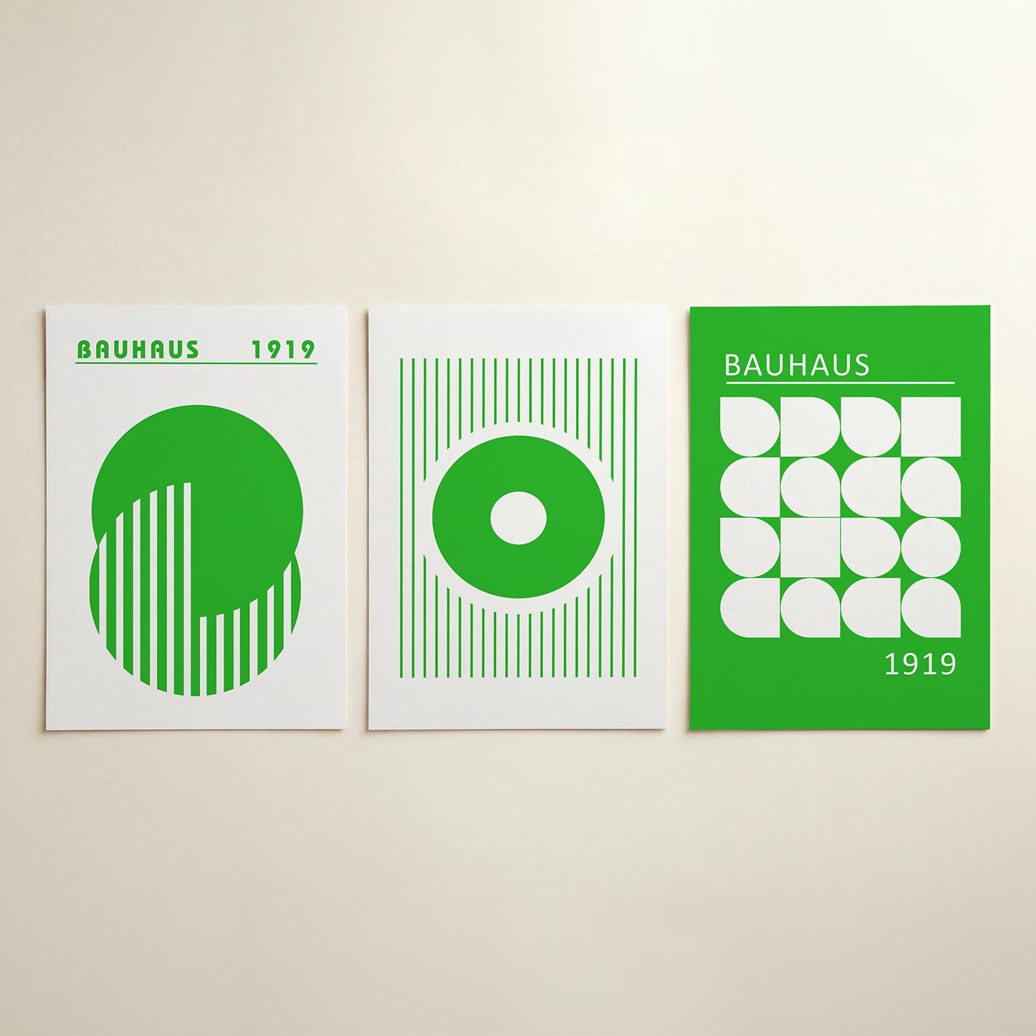 Groene cirkelpatronen Posterset