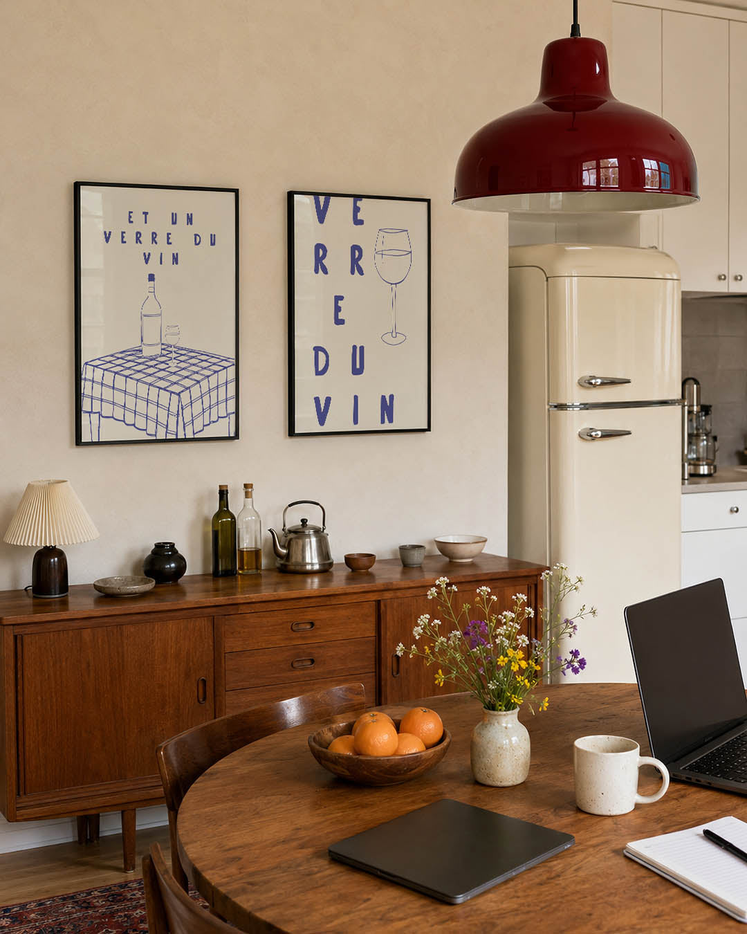 Wijn en patronen Posterset
