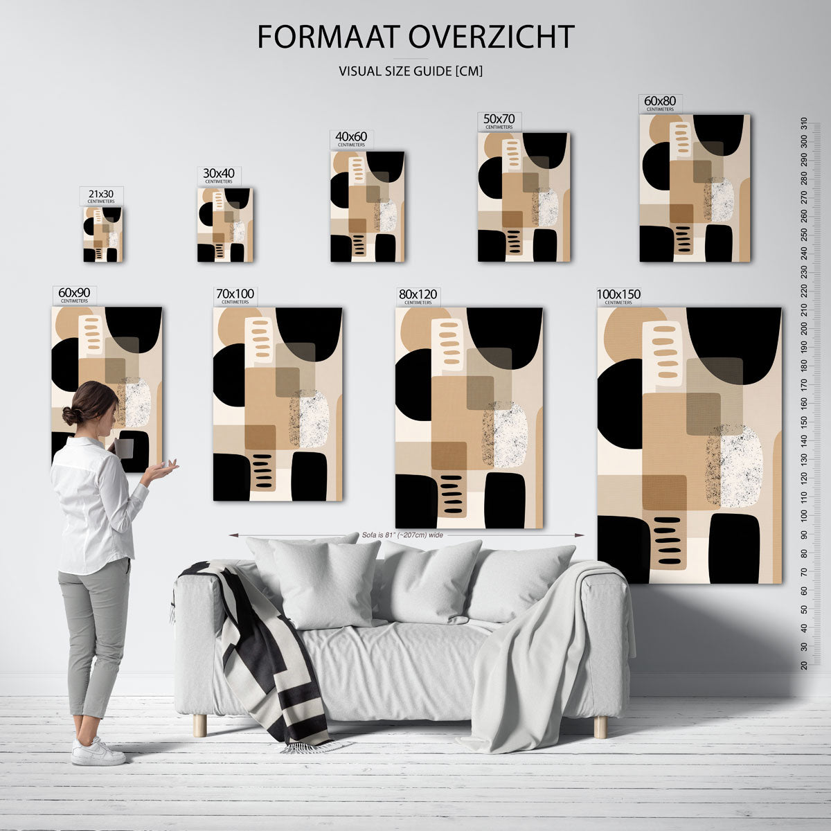 Abstracte vormen Poster