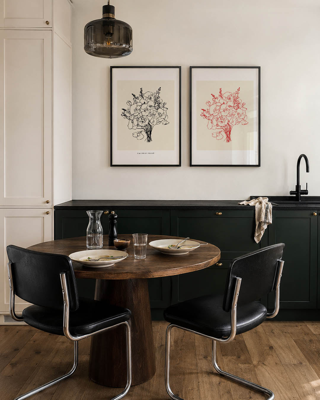 Lijnenspel en natuur Posterset