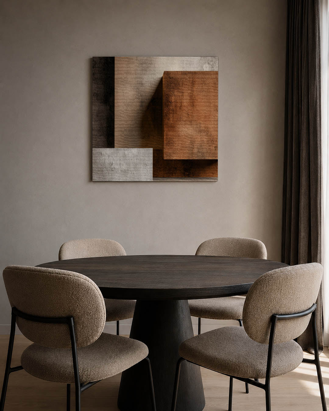 Geometrische textuur compositie Kunstwerk