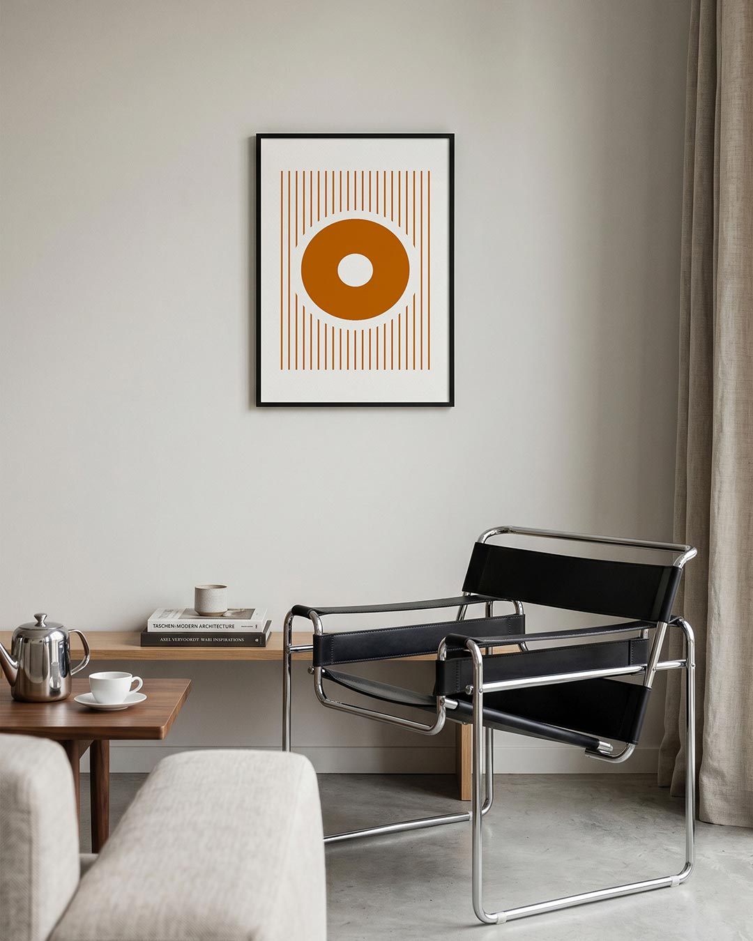 Cirkel en lijnen Poster