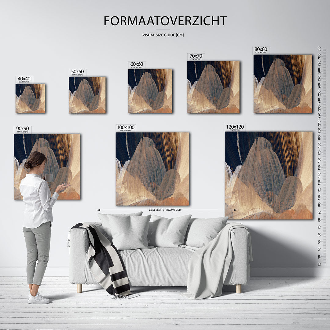 Penseelstreken Kunstwerk