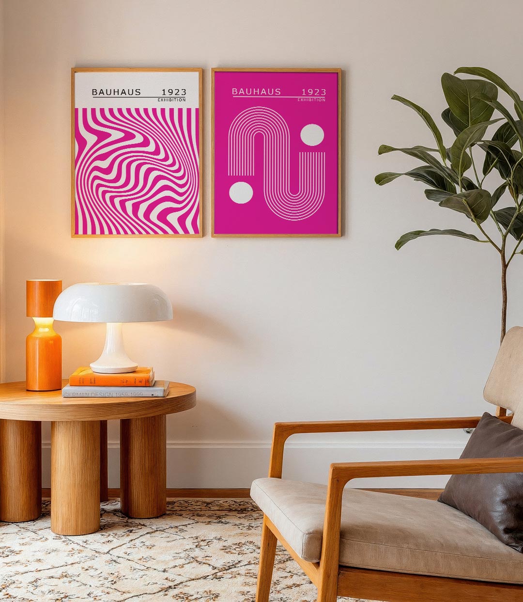 Golvend lijnenspel Posterset