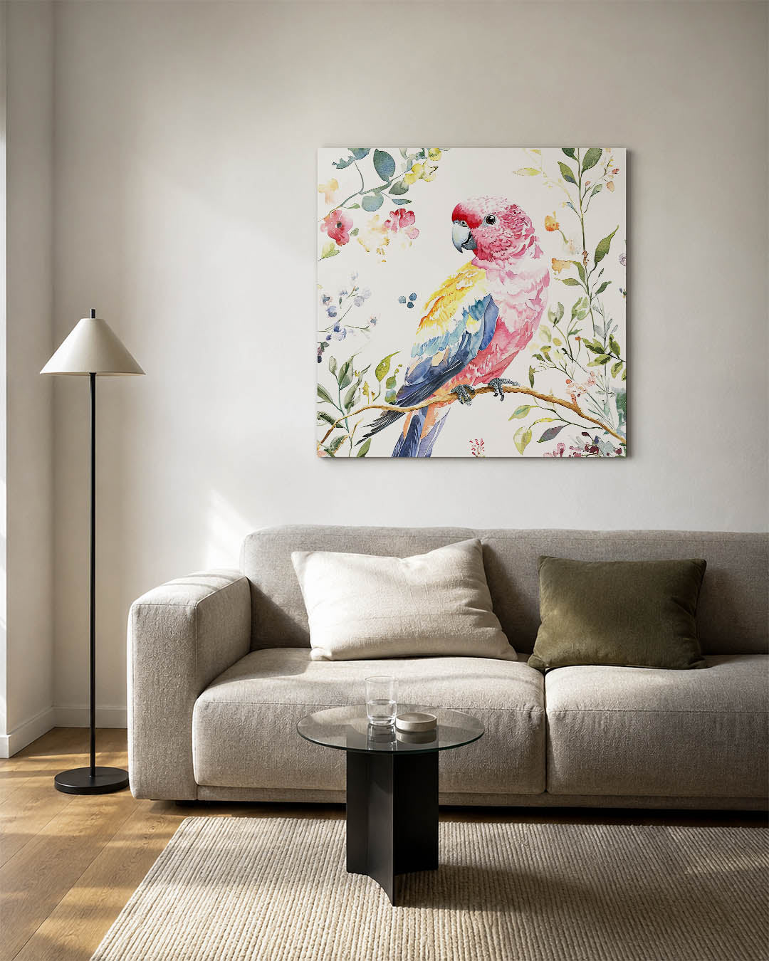 Vrolijke vogel illustratie Kunstwerk
