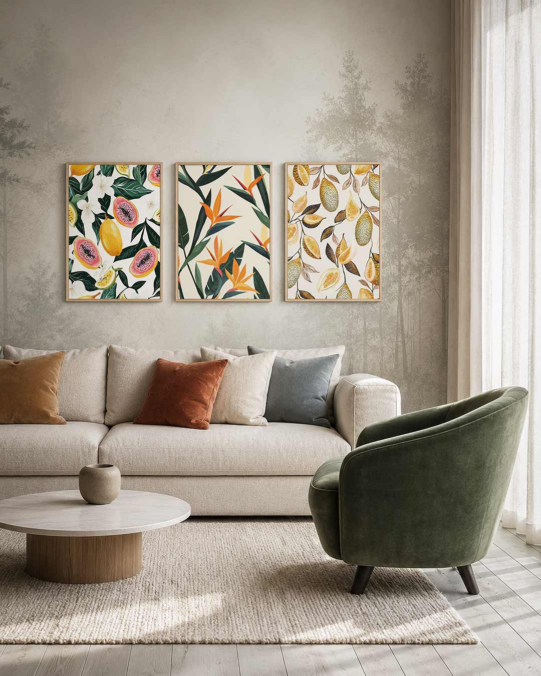 Fruitige patronen Posterset
