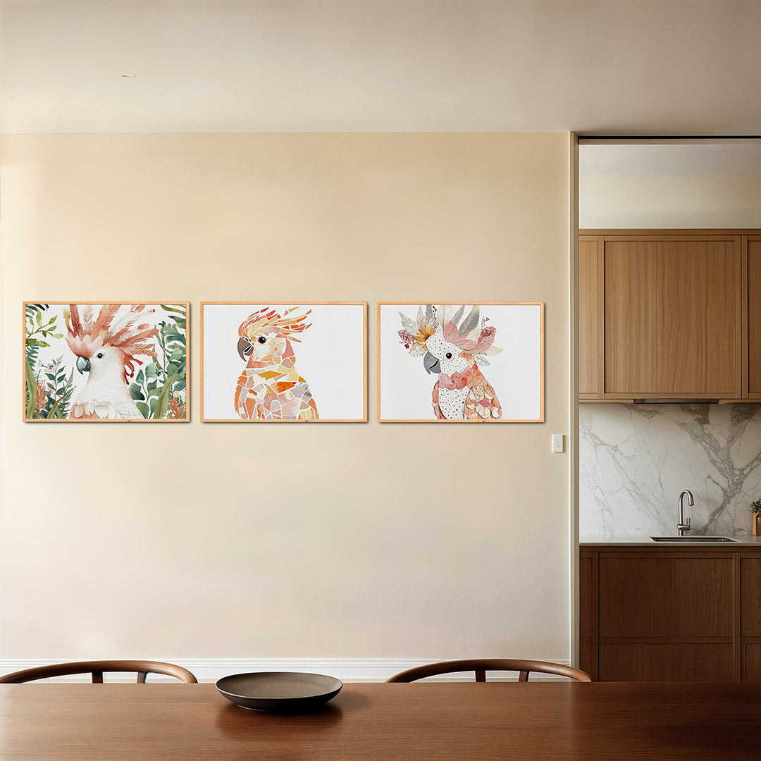 Vogels en bladeren Posterset