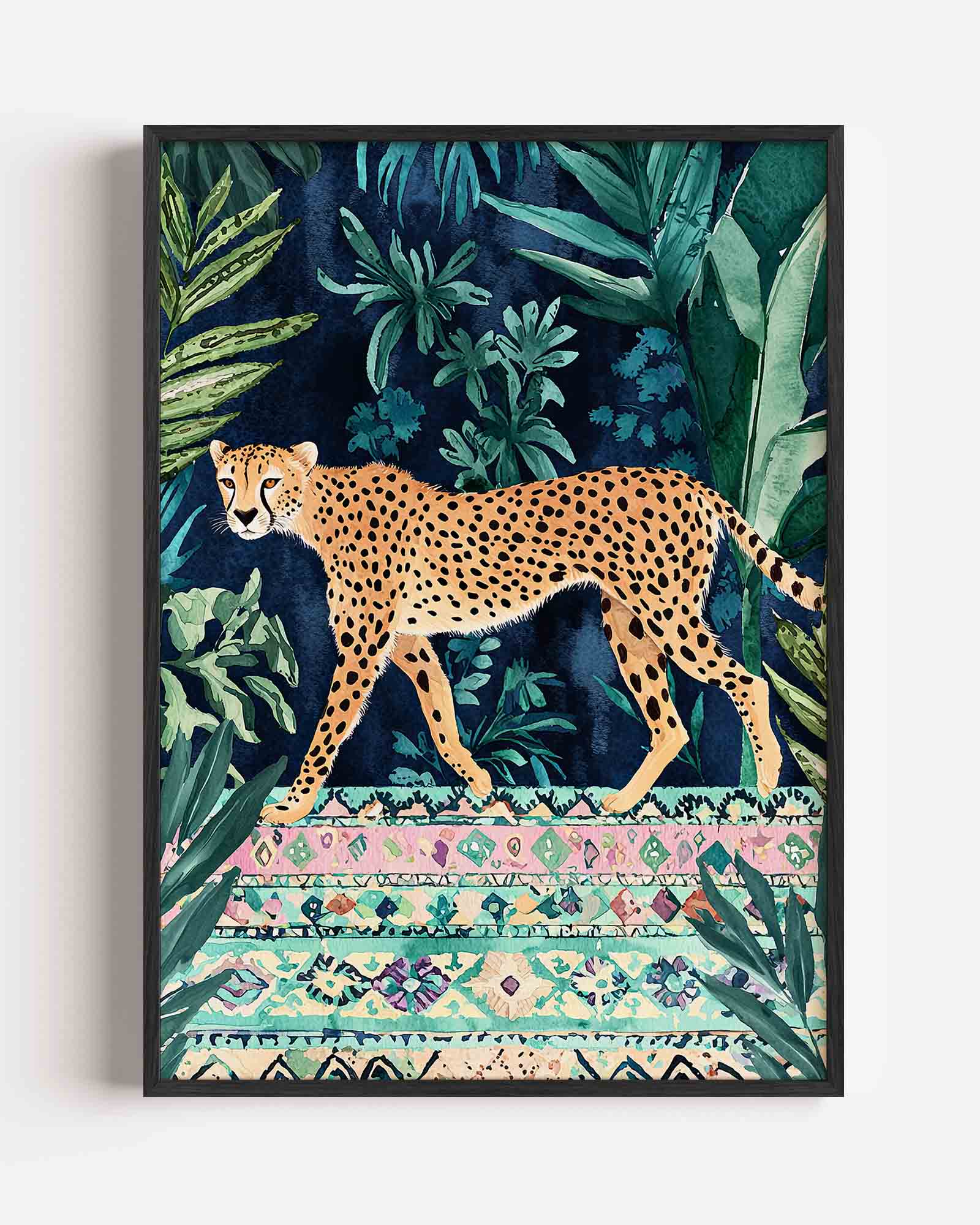 Luipaard in jungle Poster