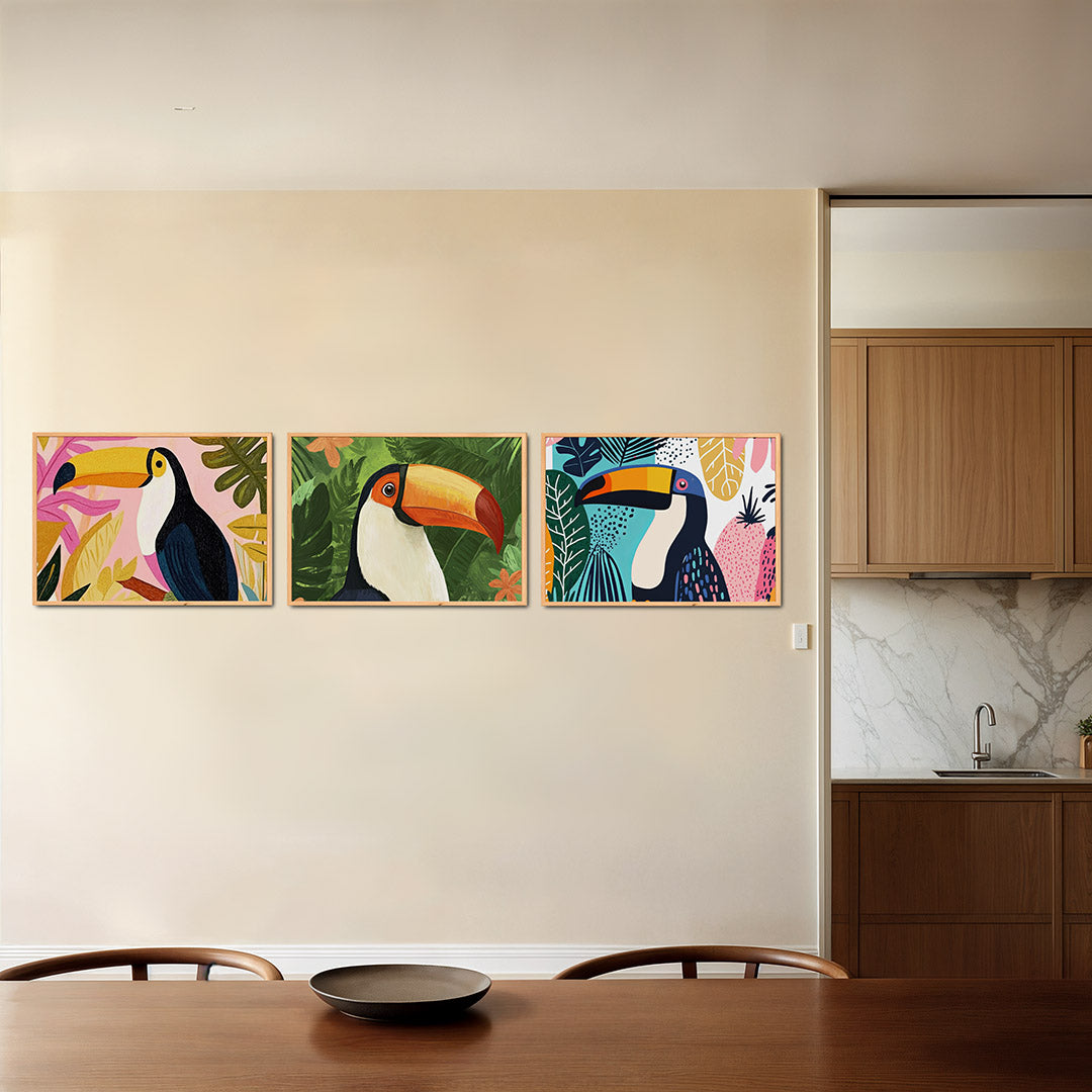 Tropische kleurenpracht Posterset