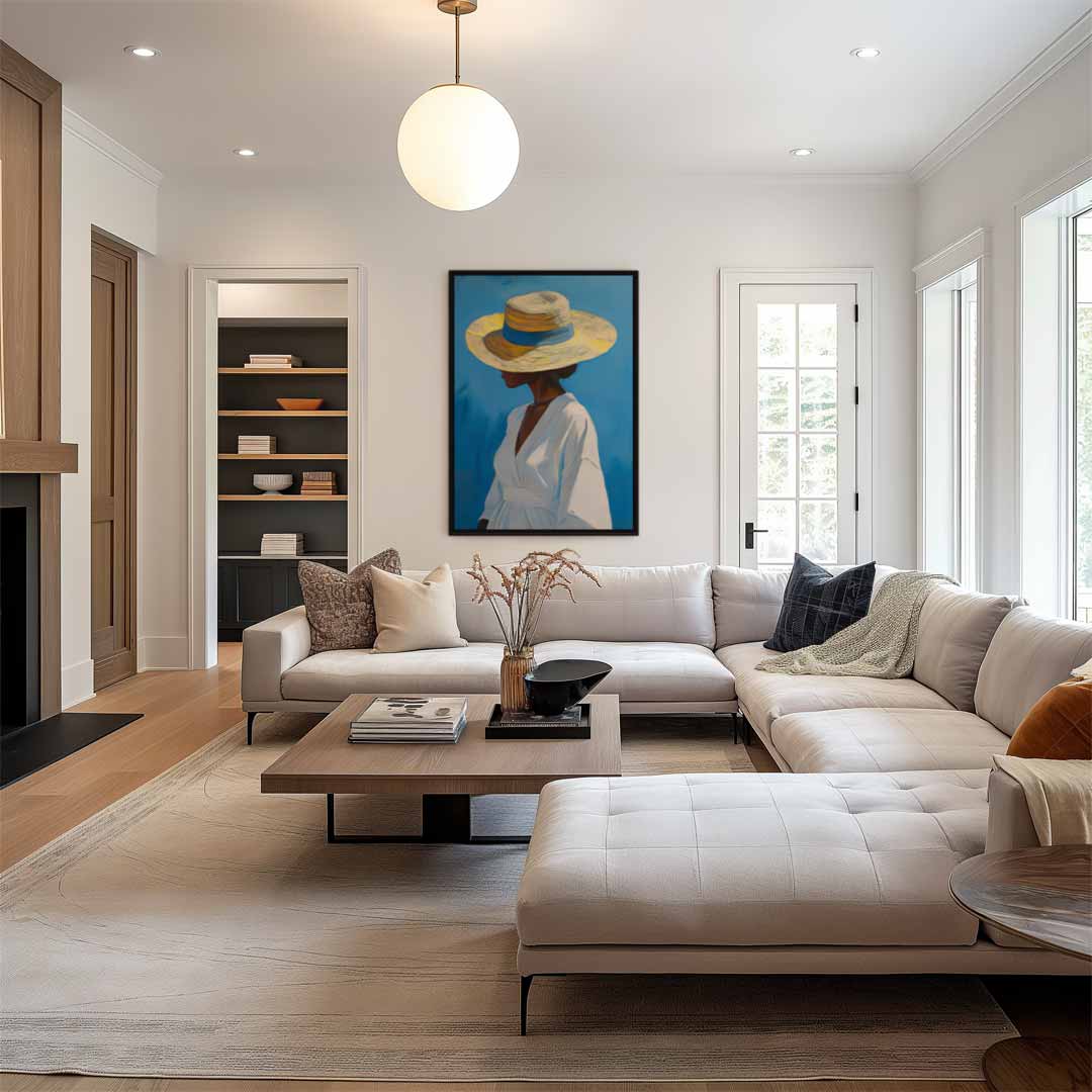 Zomer Glimlach Kunstwerk-canvas-dibond-plexiglas-wanddecoratie-WallArtistic