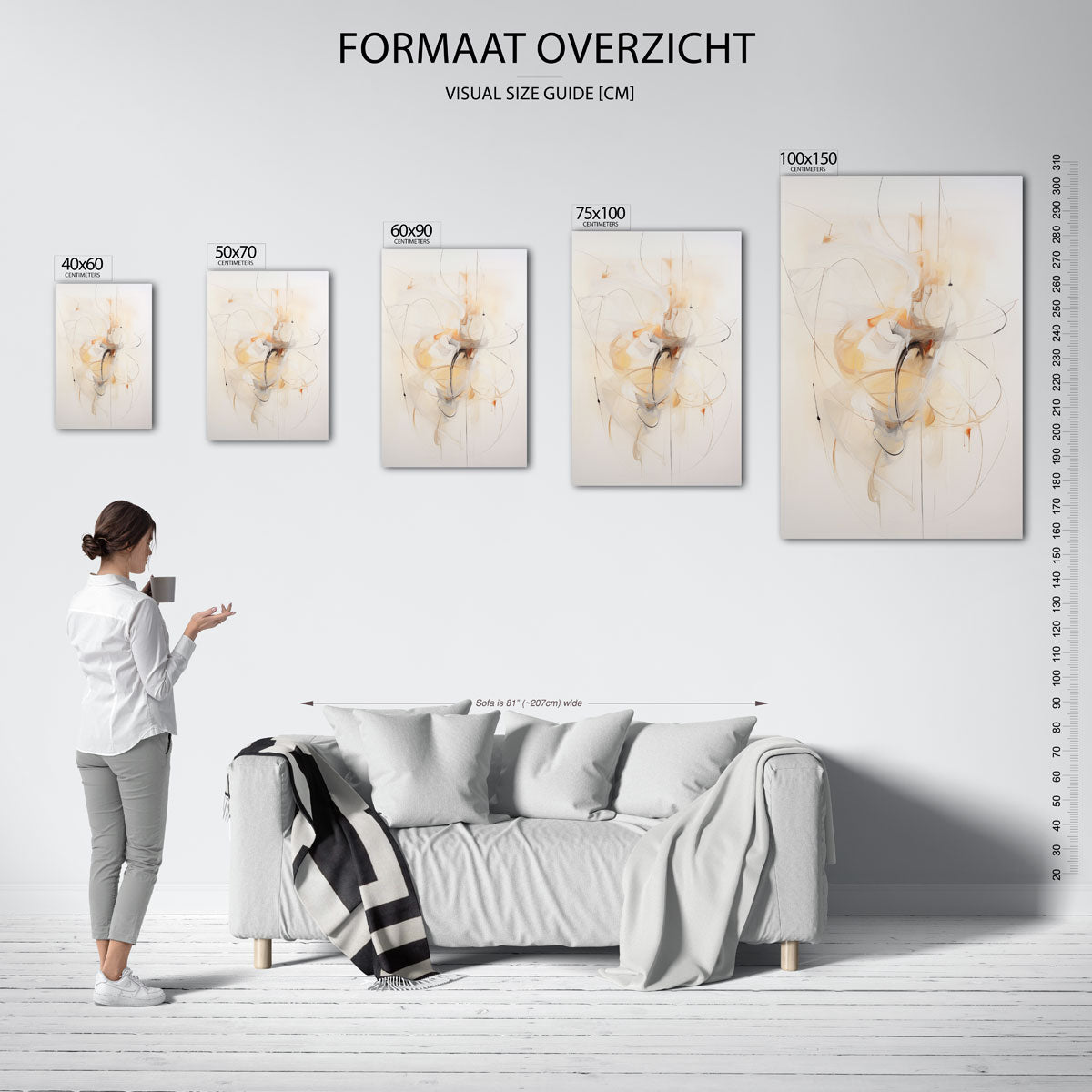 Organische lijnen Kunstwerk