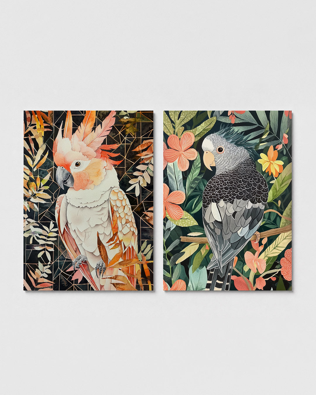 Vogel en geometrie Posterset