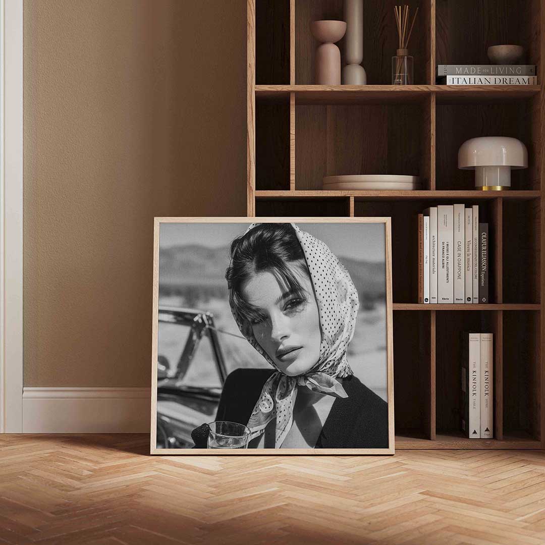 Vrouw met sjaal Poster