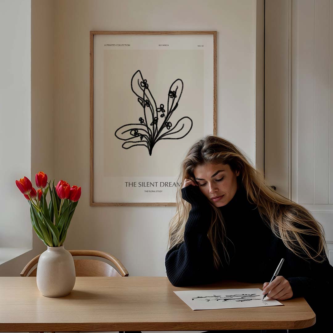 Botanische Droom: Grafisch Wonder Poster-WallArtistic
