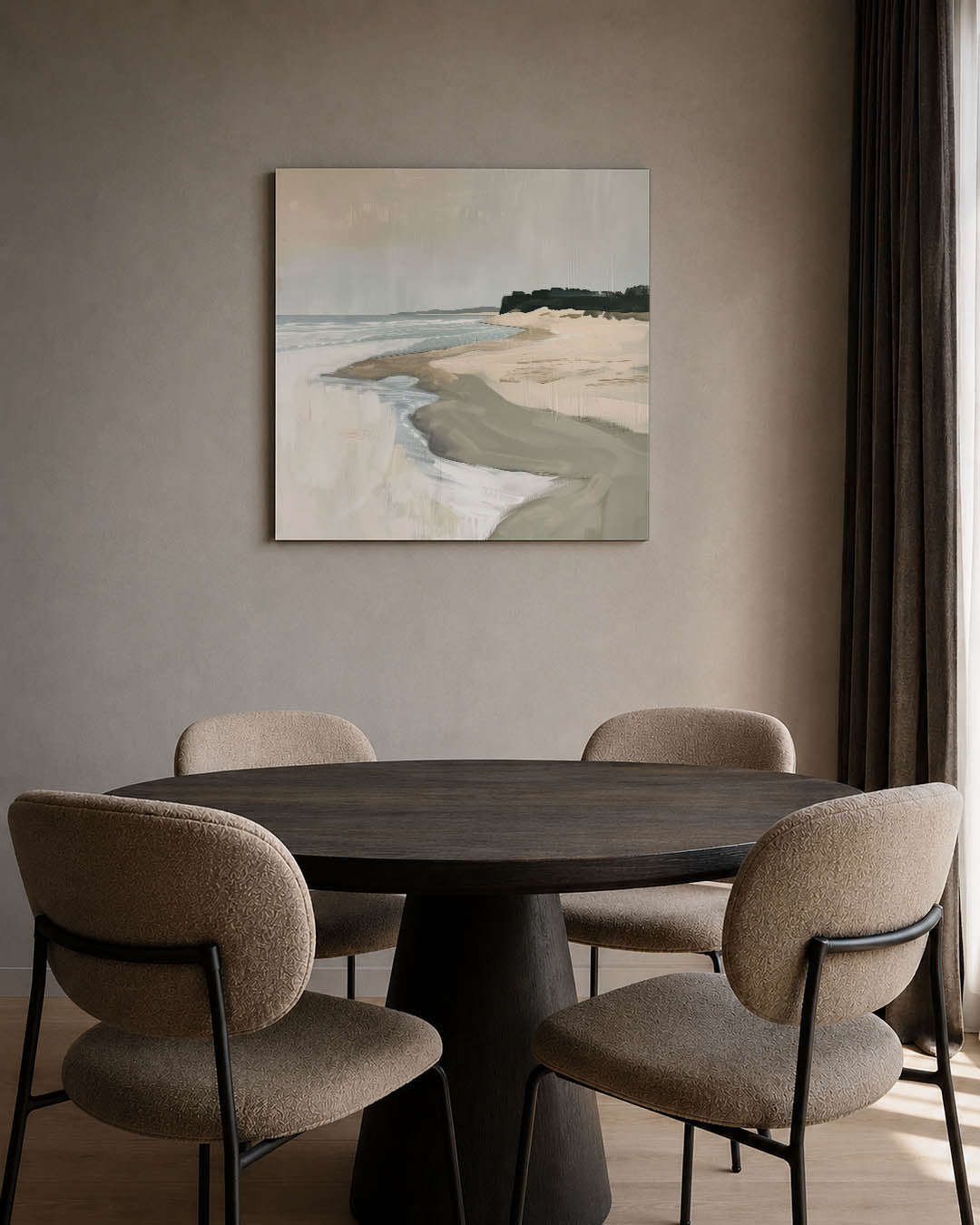 Rustige kustlijn Kunstwerk