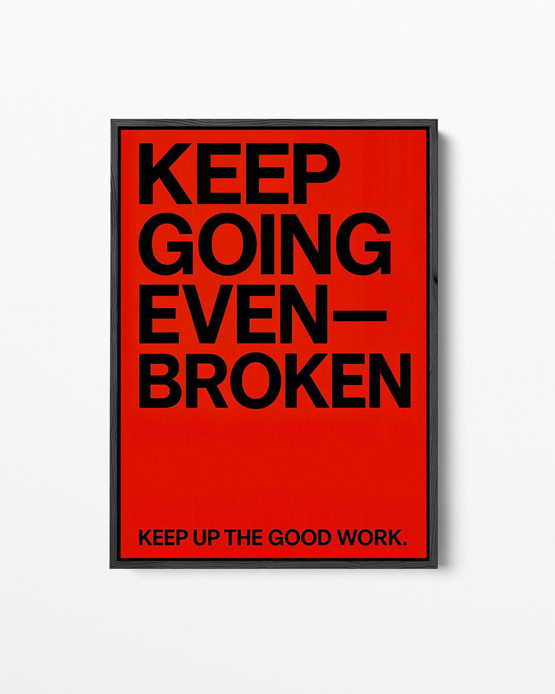 Motiverende typografie Kunstwerk