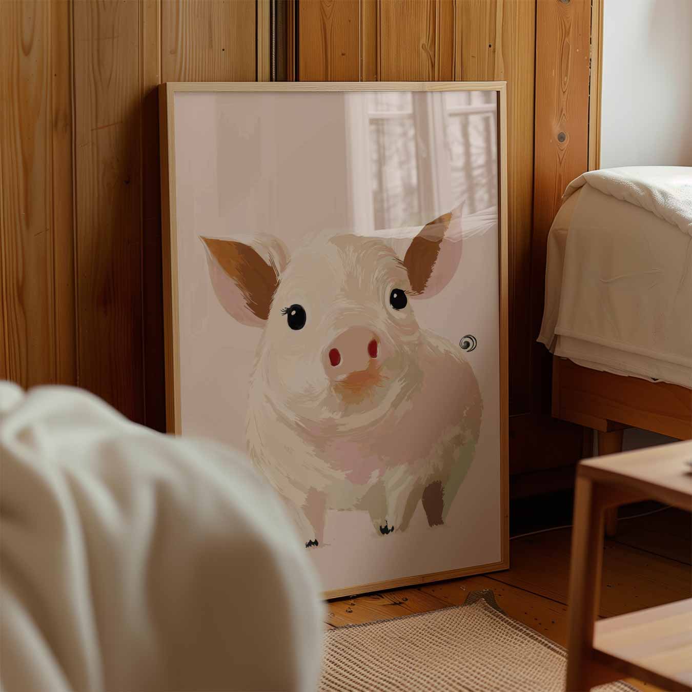 Schattige Varkensposter-WallArtistic