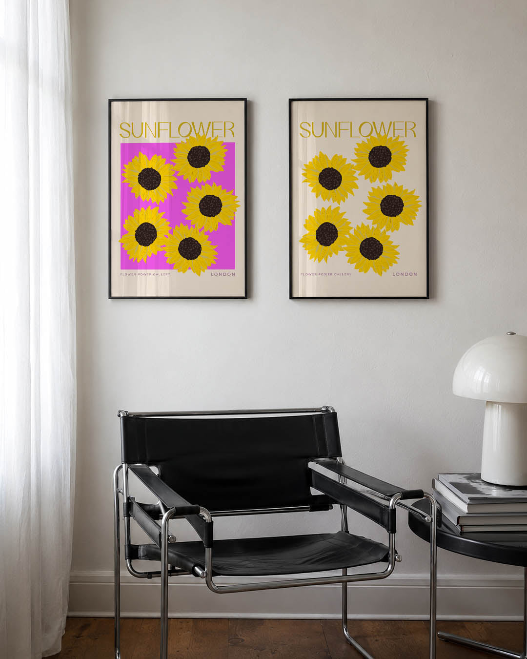 Zonnige bloemexplosie Posterset