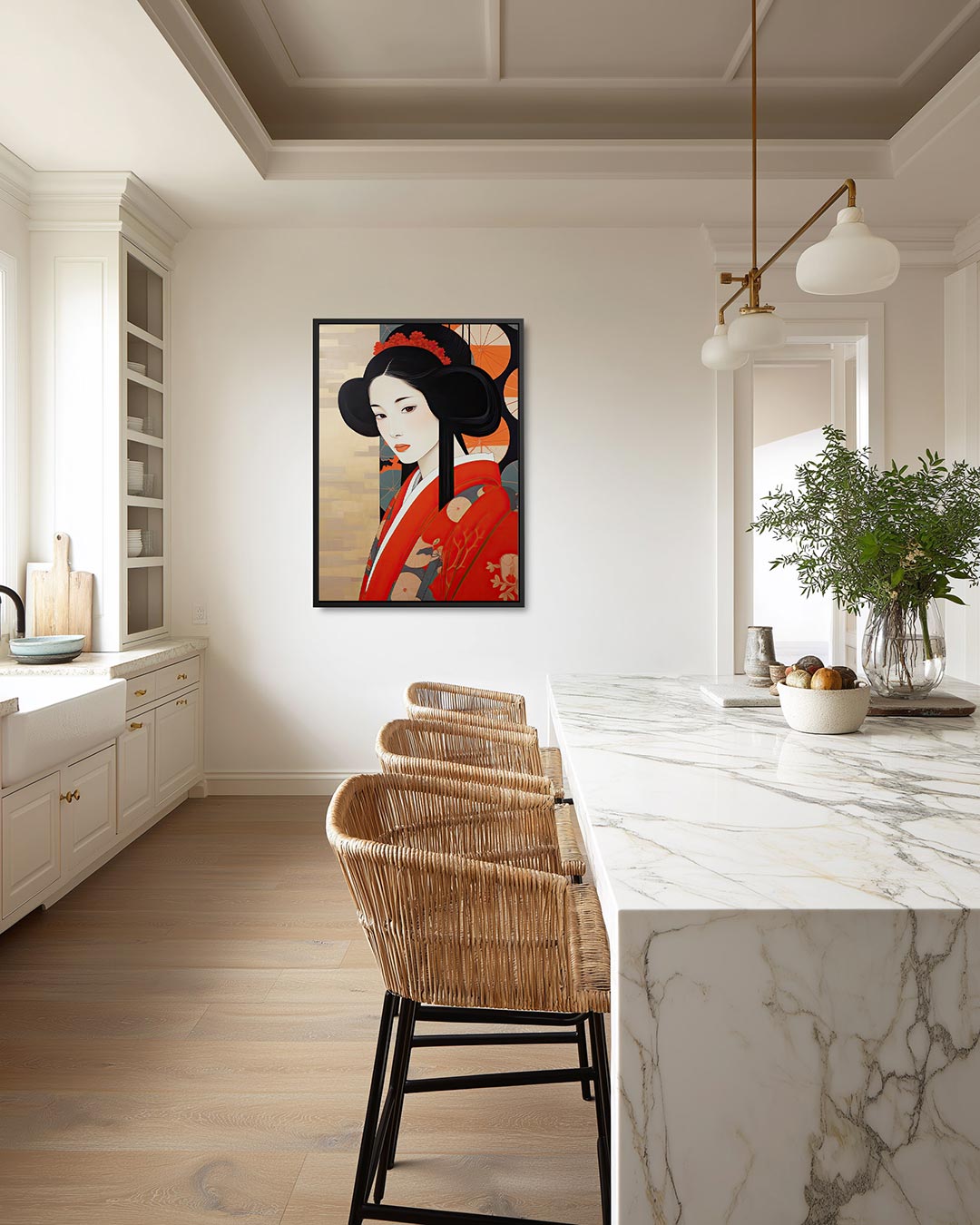 Vrouwelijk portret Kunstwerk