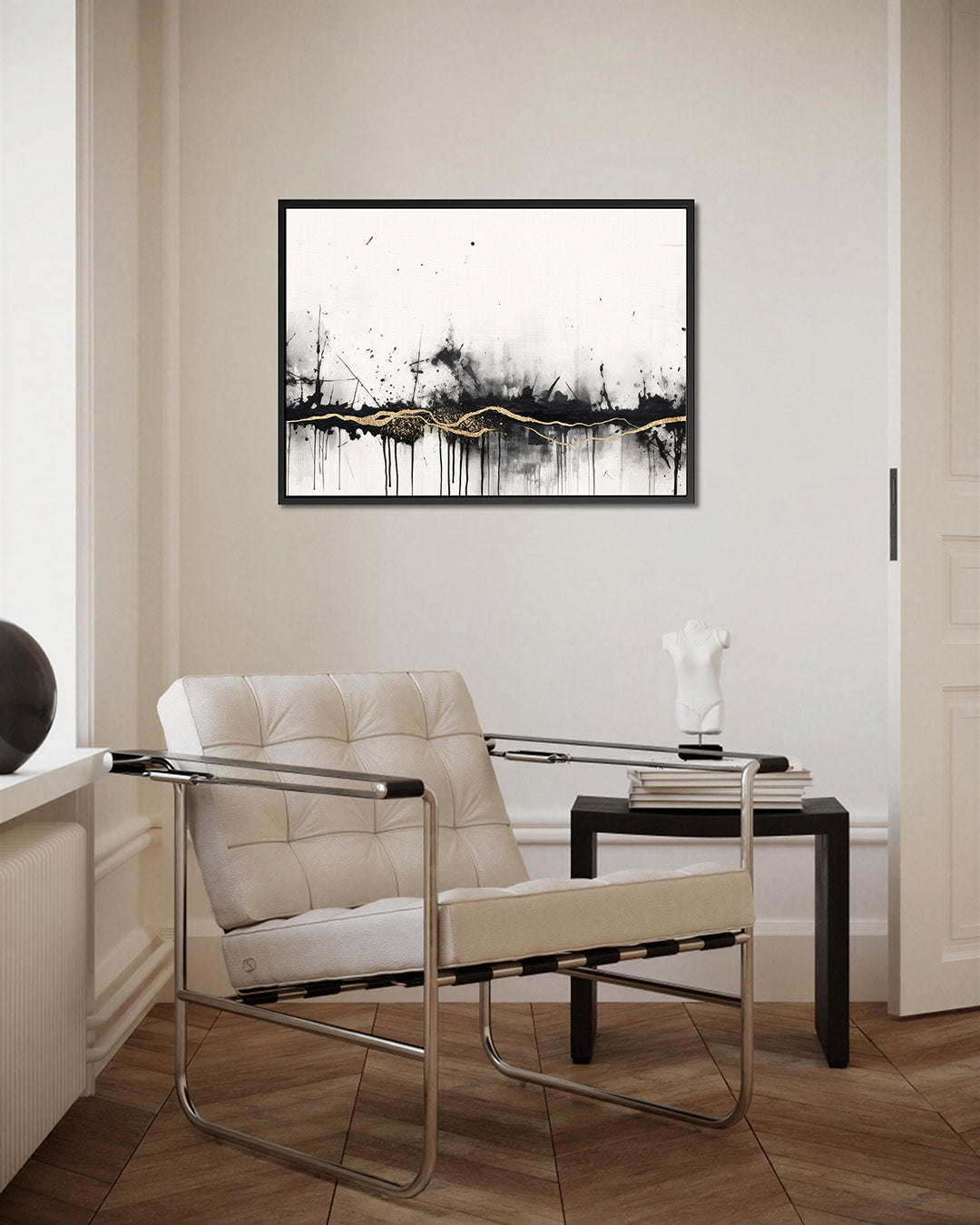 Dynamische lijnenspel Kunstwerk