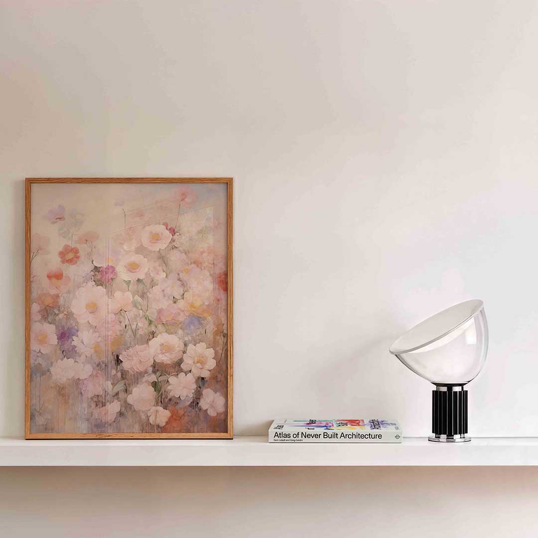 Bloemen in zachte tinten Poster