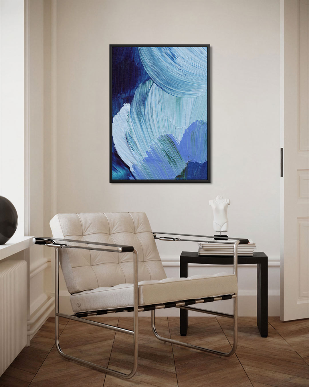 Vloeiende kleurencompositie Kunstwerk