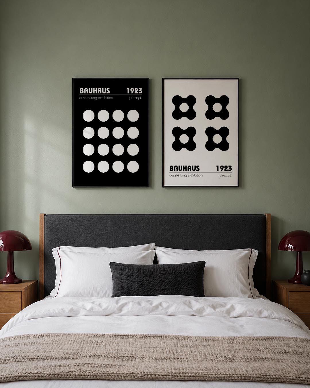 Cirkelpatroon contrast Posterset