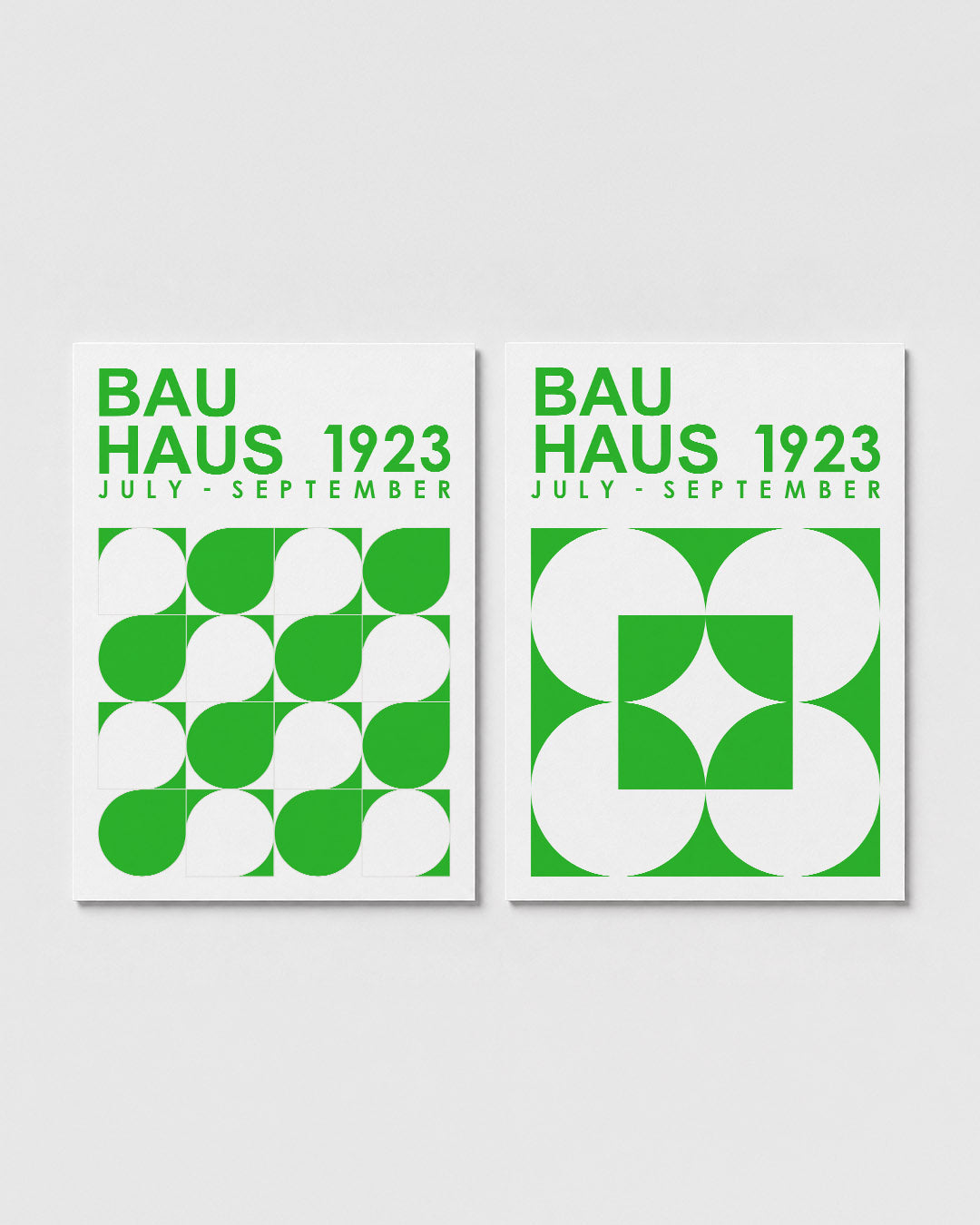 Groene cirkelpatronen Posterset